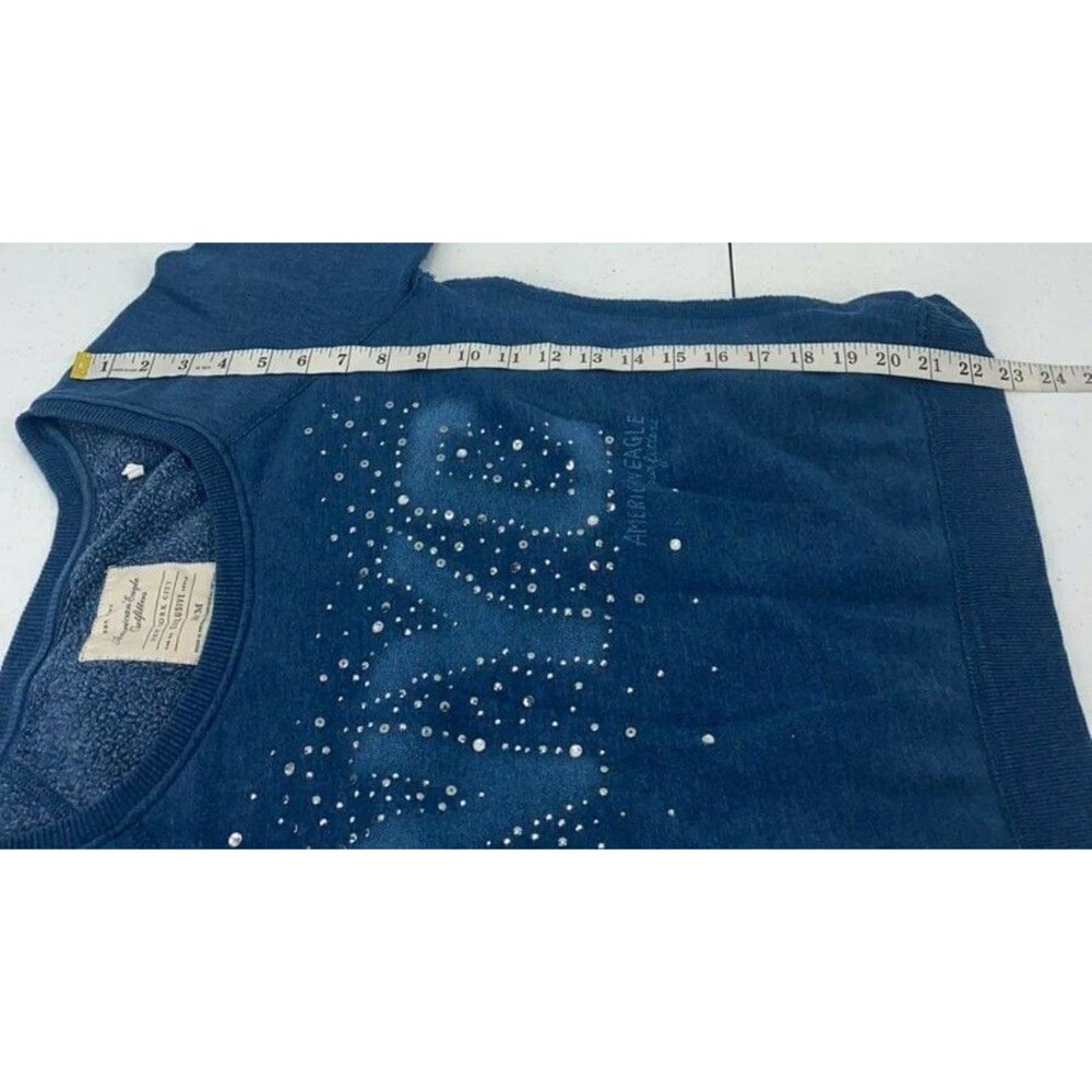 American Eagle Outfitters M/M NYC The Big Apple Exclusive Rhinestone Sweatshirt - Picture 7 of 8